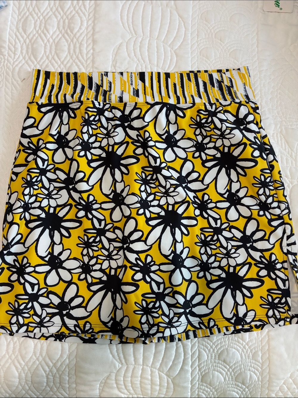 Skort Obsession Yellow Floral Print Skort